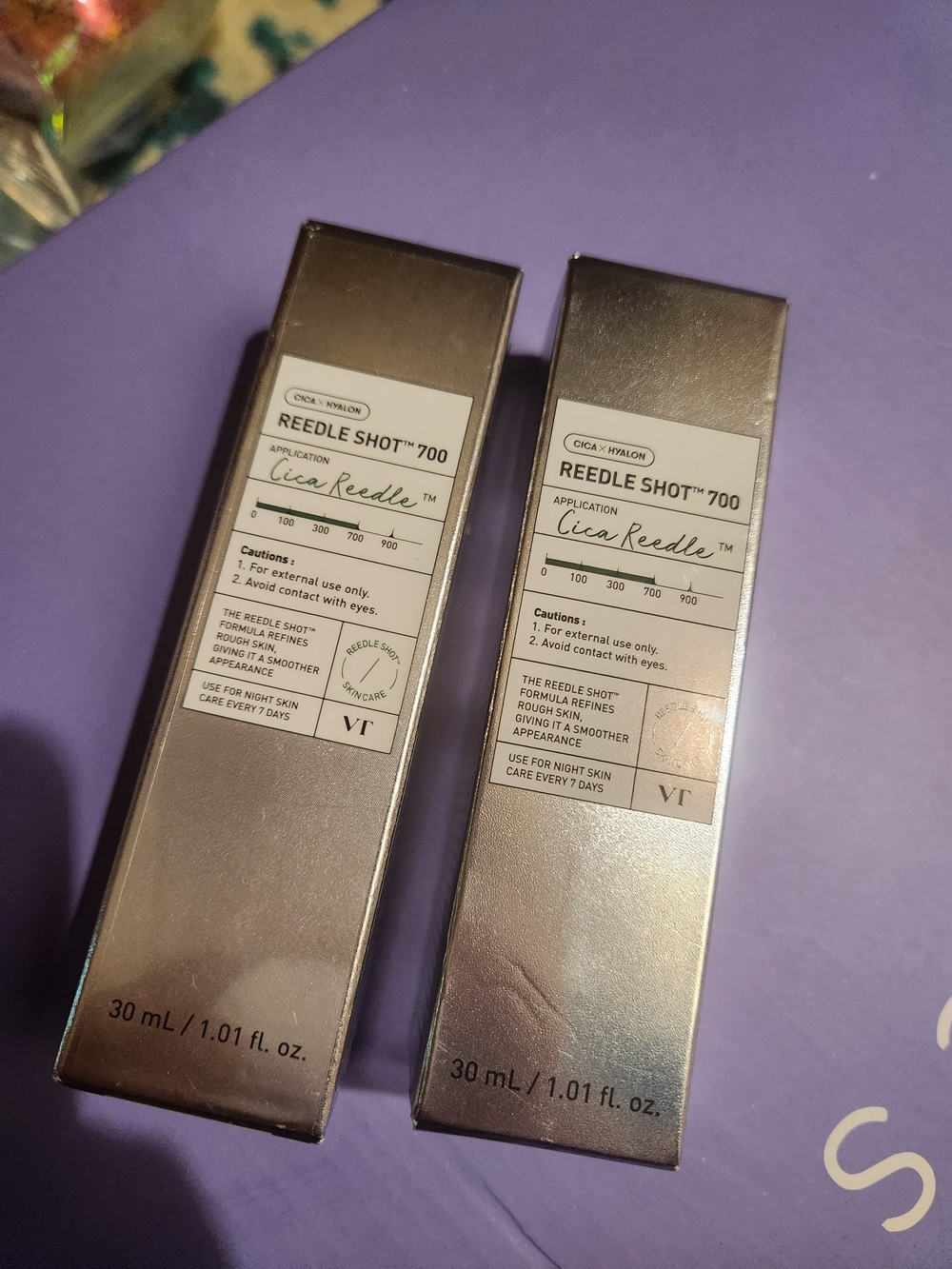 New 2 Boxes VT COSMETICS Cica reedle 700 Serum